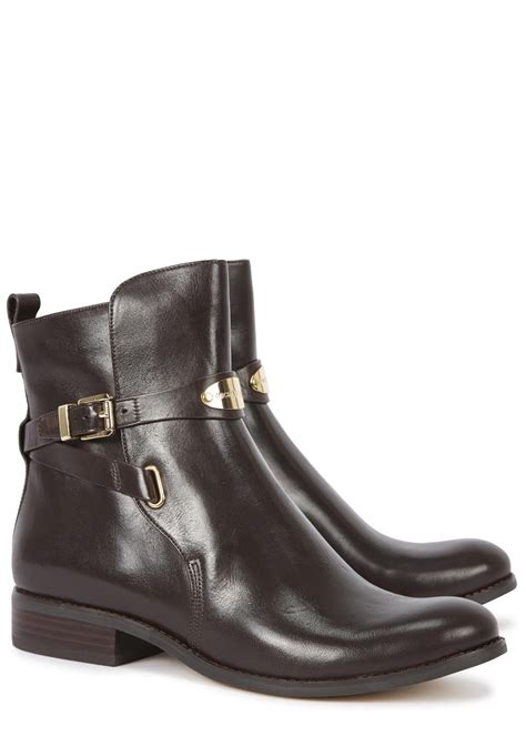 michael michael kors arley leather ankle boot|michael kors outlet kara bootie.